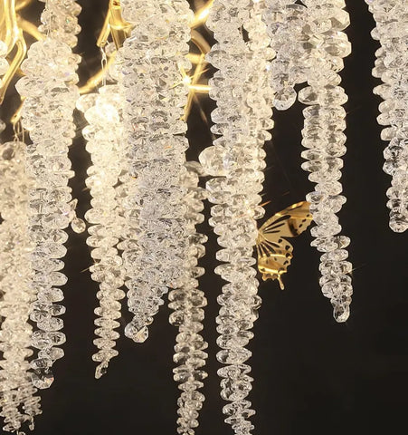 Wisteria Flower Crystal Chandelier