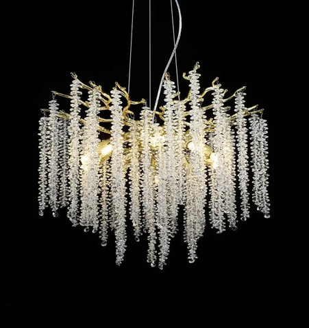 Wisteria Flower Crystal Chandelier