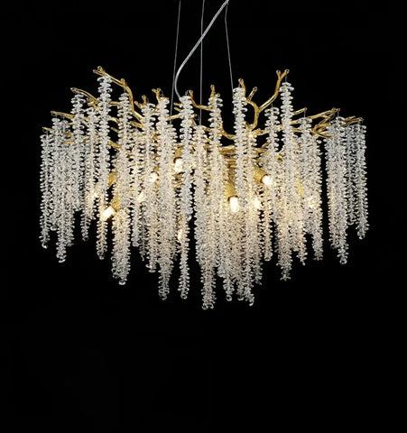Wisteria Flower Crystal Chandelier
