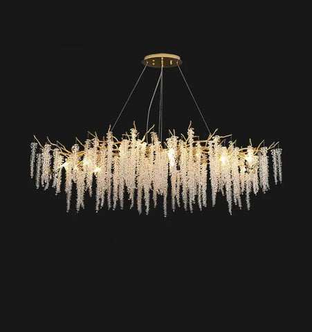 Wisteria Flower Crystal Chandelier