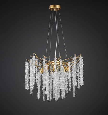 Wisteria Flower Crystal Chandelier