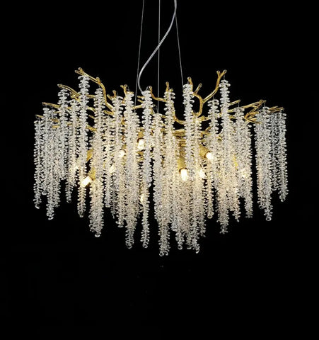 Wisteria Flower Crystal Chandelier