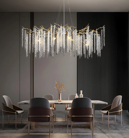 Wisteria Flower Crystal Chandelier