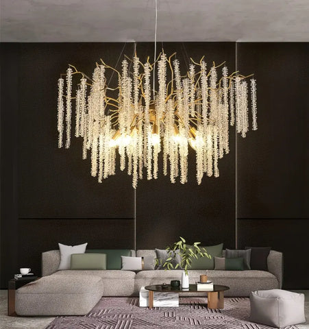Wisteria Flower Crystal Chandelier