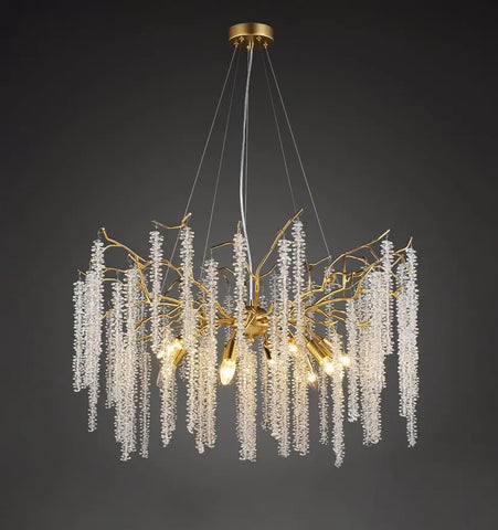 Wisteria Flower Crystal Chandelier