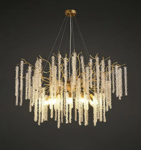 Wisteria Flower Crystal Chandelier