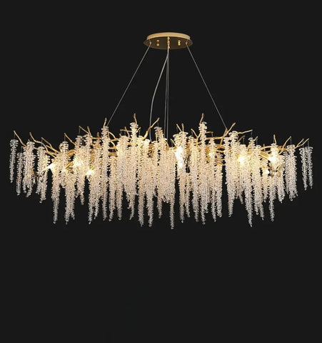 Wisteria Flower Crystal Chandelier