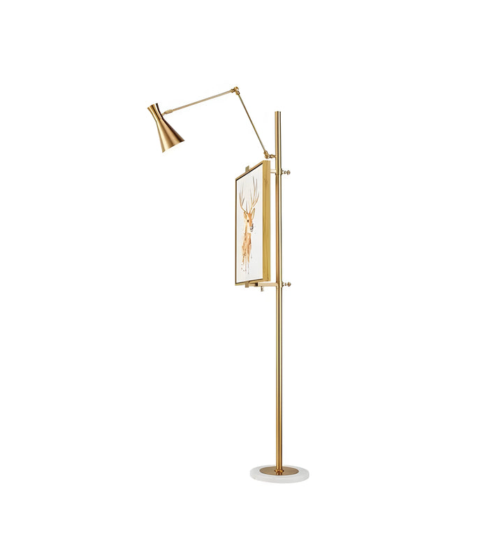 WITH FRAME SUPPORT FLOOR LAMP