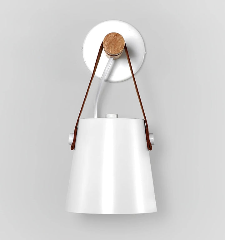 WOODEN CONICAL WALL LIGHT