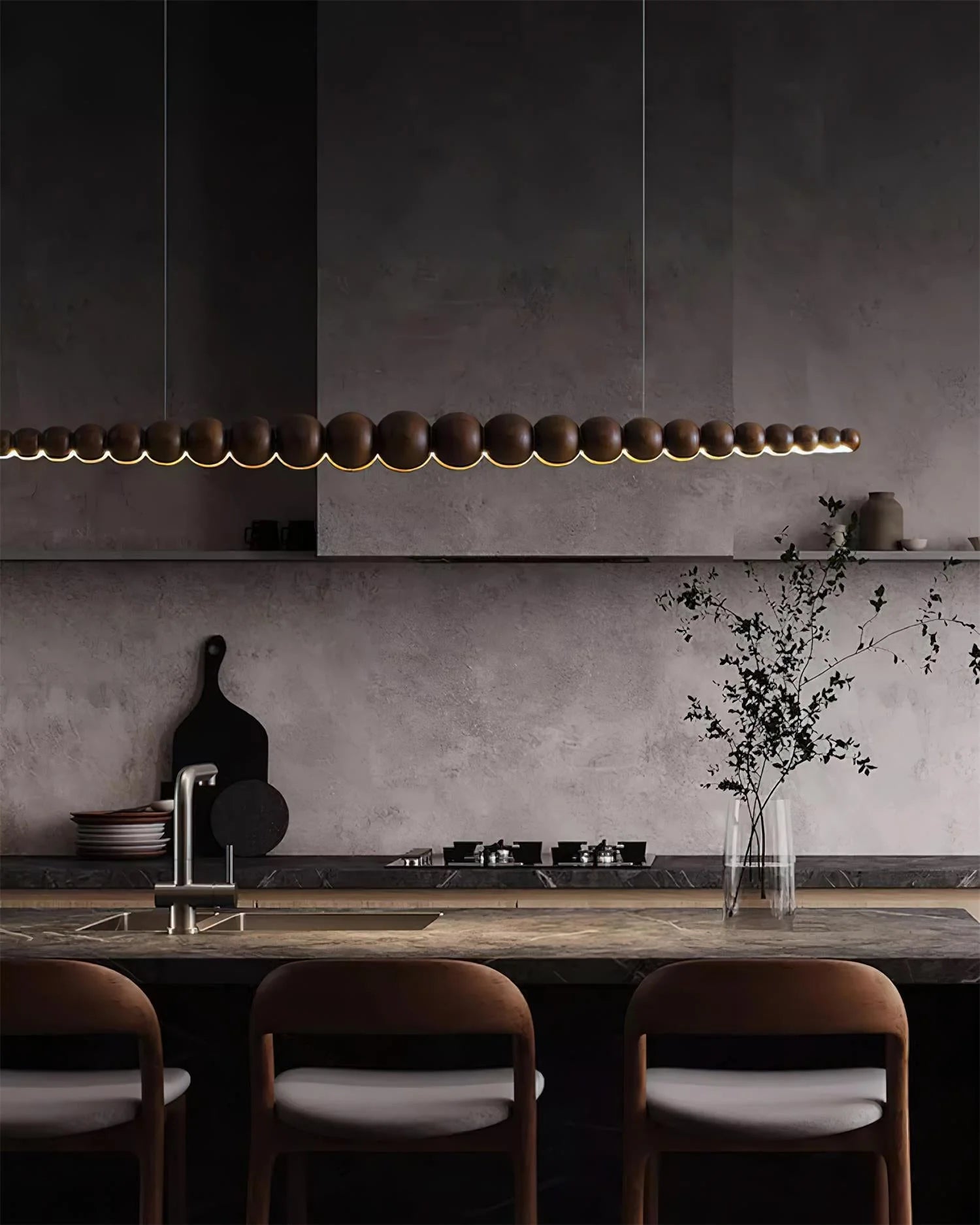 Woodline Orb Chandelier - Yiarolight