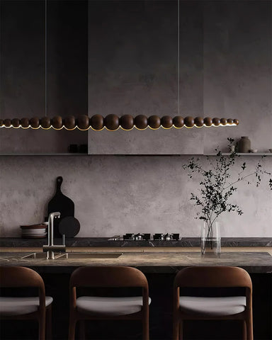 Woodline Orb Chandelier - Yiarolight