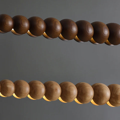 Woodline Orb Chandelier - Yiarolight