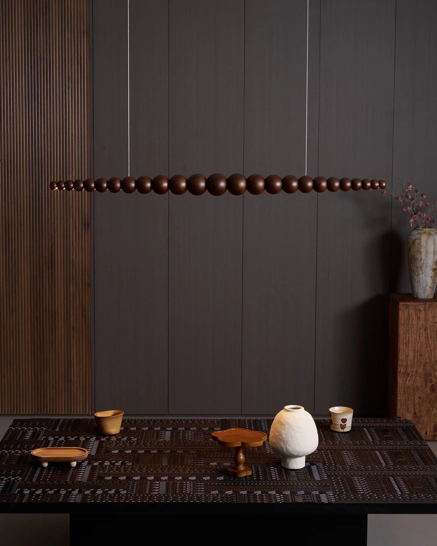 Woodline Orb Chandelier - Yiarolight
