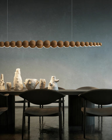 Woodline Orb Chandelier - Yiarolight