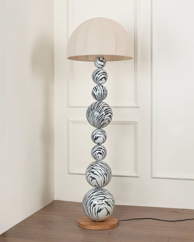 Zebra Floor Lamp