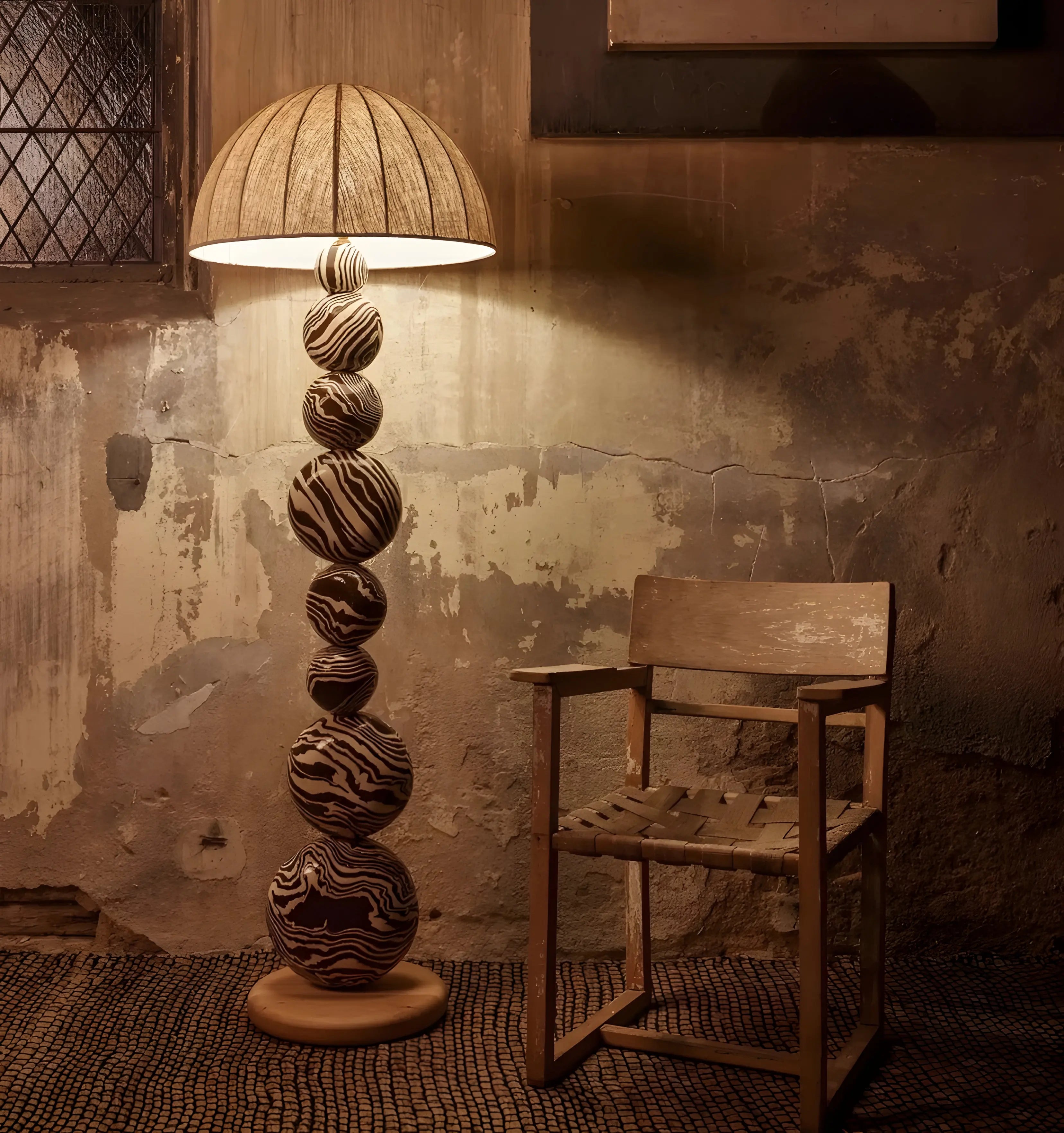 Zebra Floor Lamp