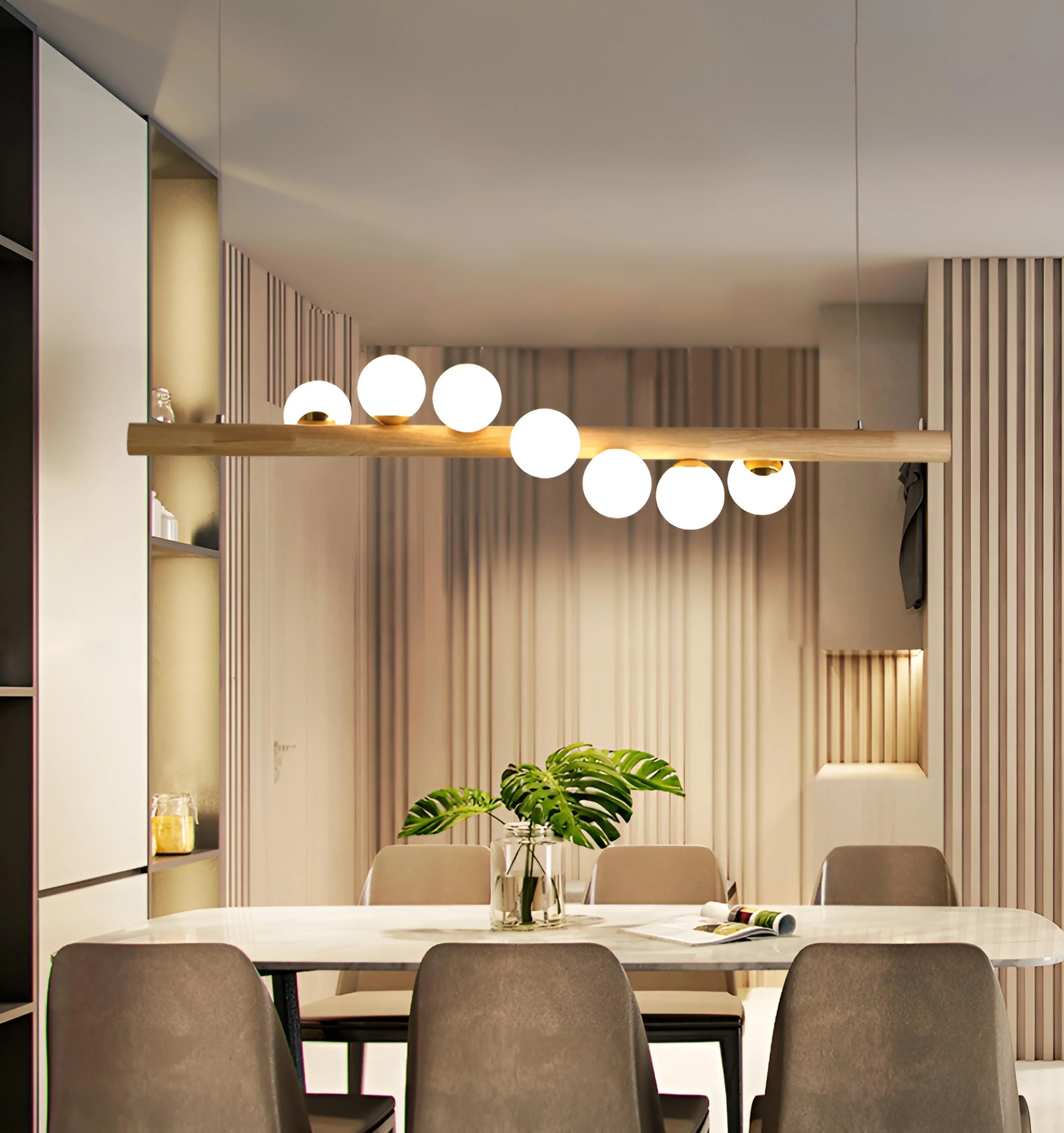 Amelia Log Bubble Chandelier