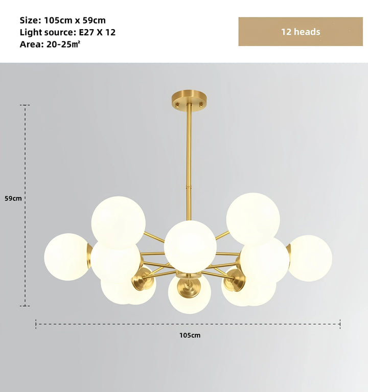 Karrington Bubble Chandelier - 12 Heads