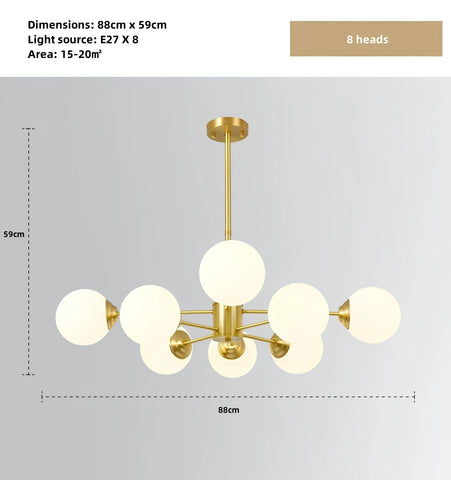 Karrington Bubble Chandelier - 8 Heads