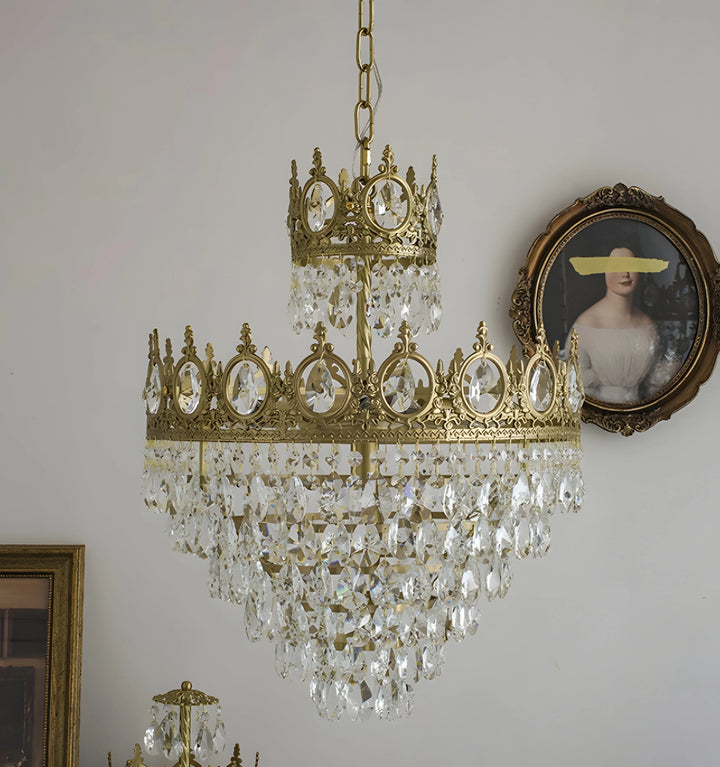 VINTAGE ROYAL CRYSTAL CHANDELIER