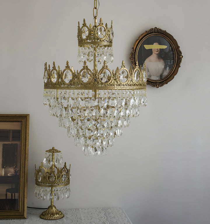 VINTAGE ROYAL CRYSTAL CHANDELIER