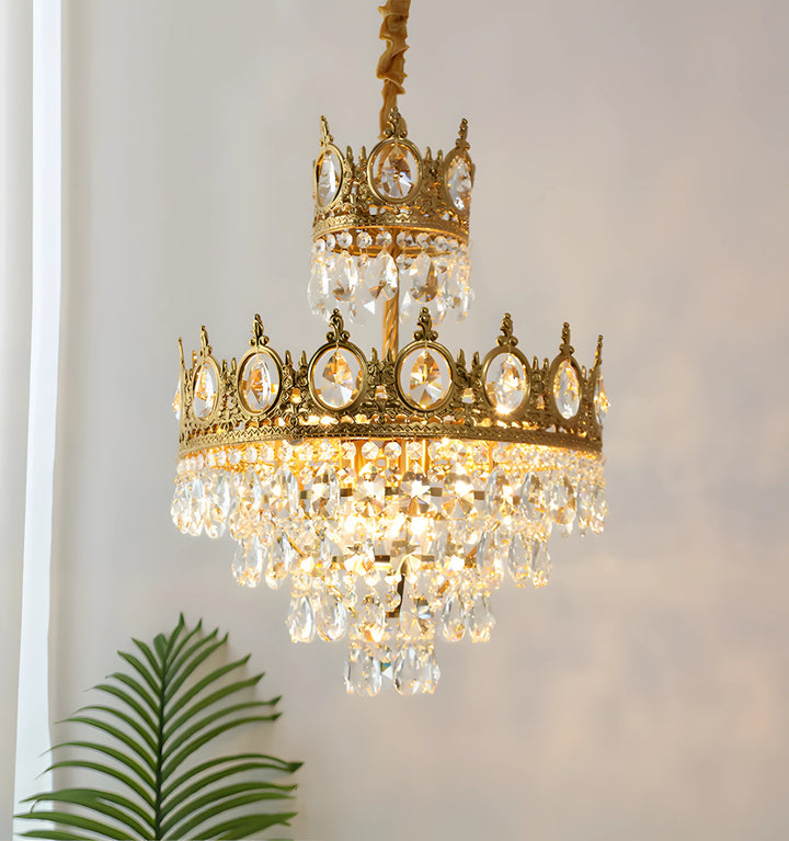 VINTAGE ROYAL CRYSTAL CHANDELIER