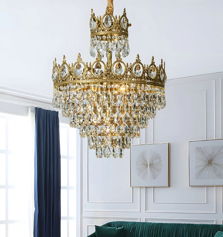 VINTAGE ROYAL CRYSTAL CHANDELIER