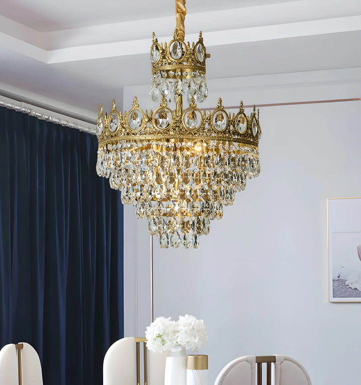 VINTAGE ROYAL CRYSTAL CHANDELIER