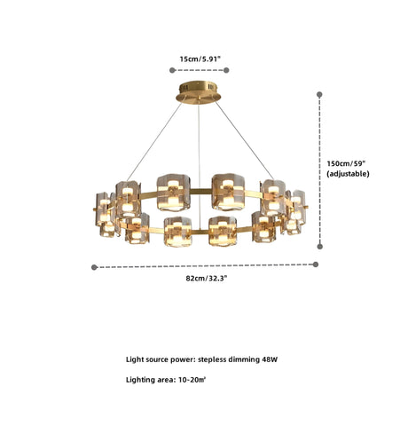 Round Corlota Chandelier