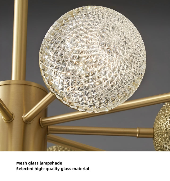 Mesh glass lampshade