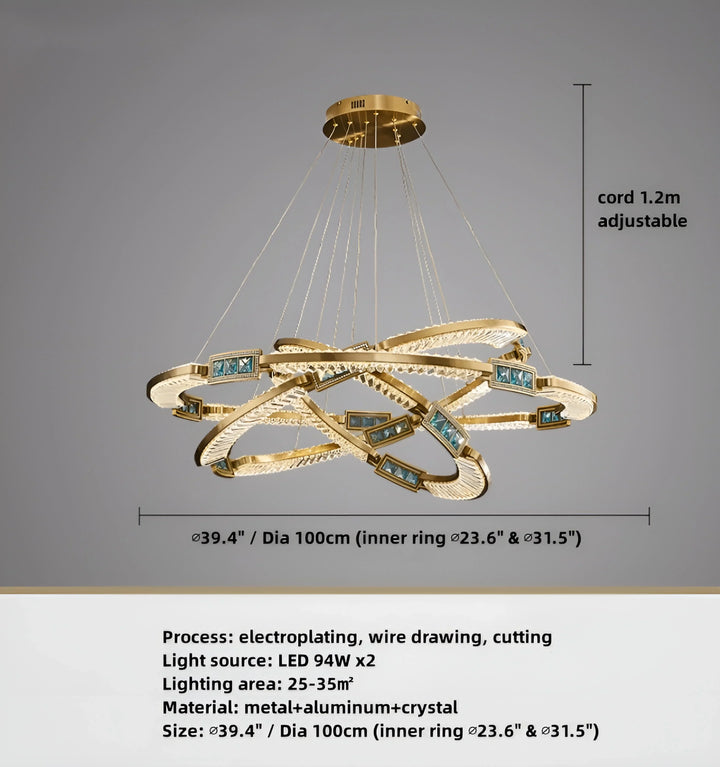 ∅39.4" / Dia 100cm (inner ring ∅23.6" & ∅31.5")