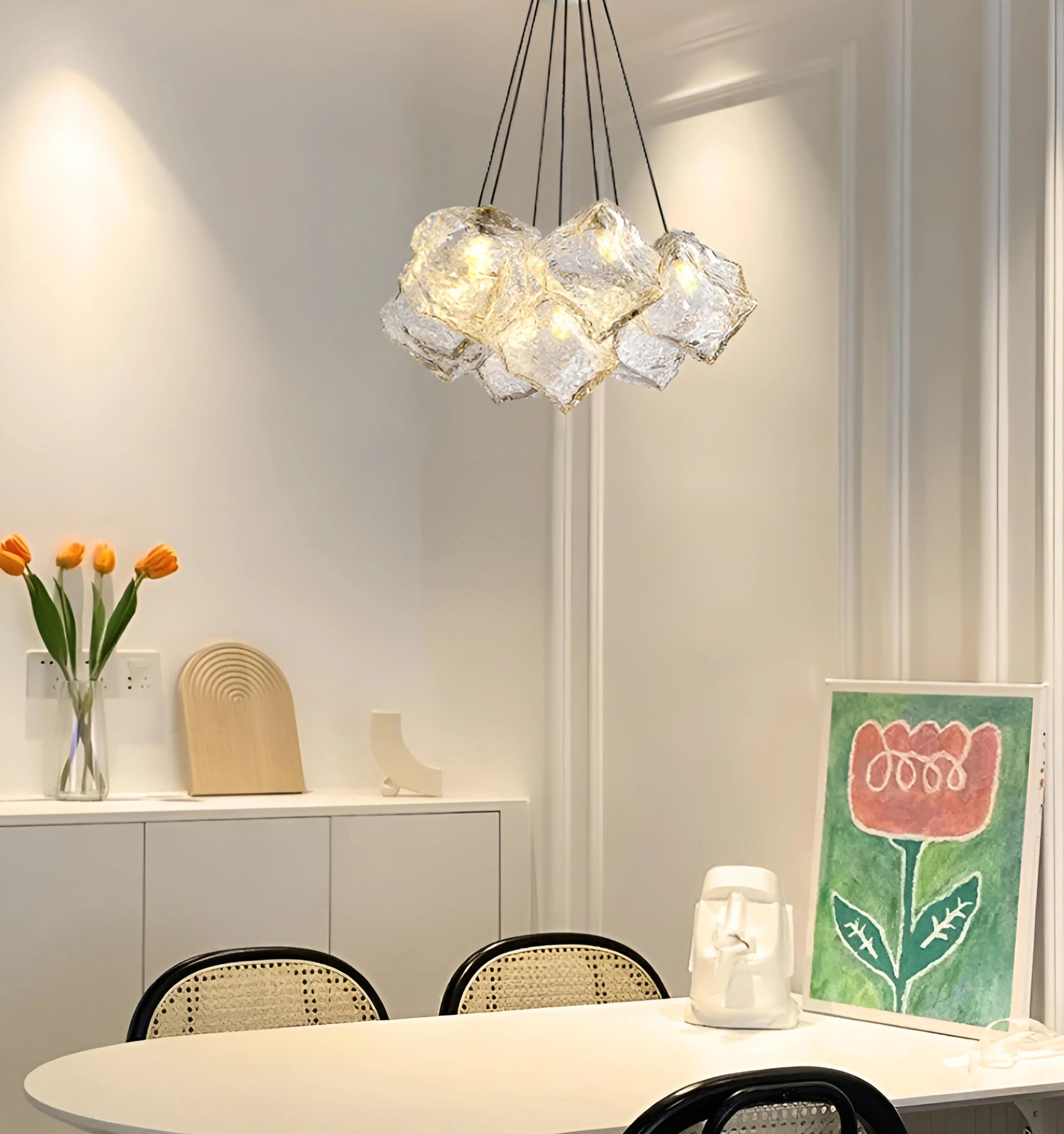 NORDIC ICE CUBE CHANDELIER