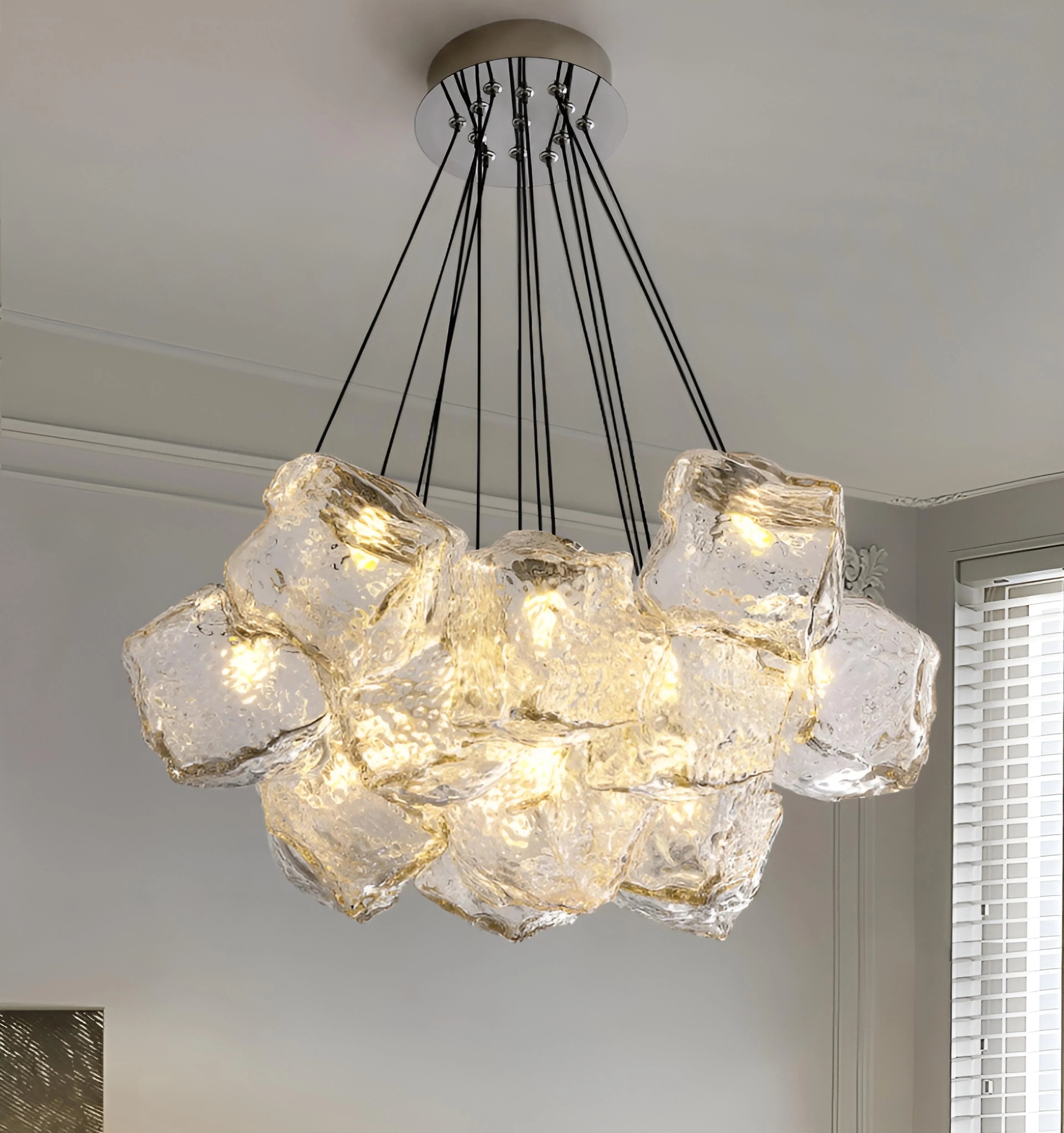 NORDIC ICE CUBE CHANDELIER