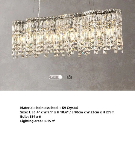 AVERY K9 CRYSTAL CHANDELIER