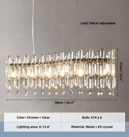 Chrome Clear - L90cm