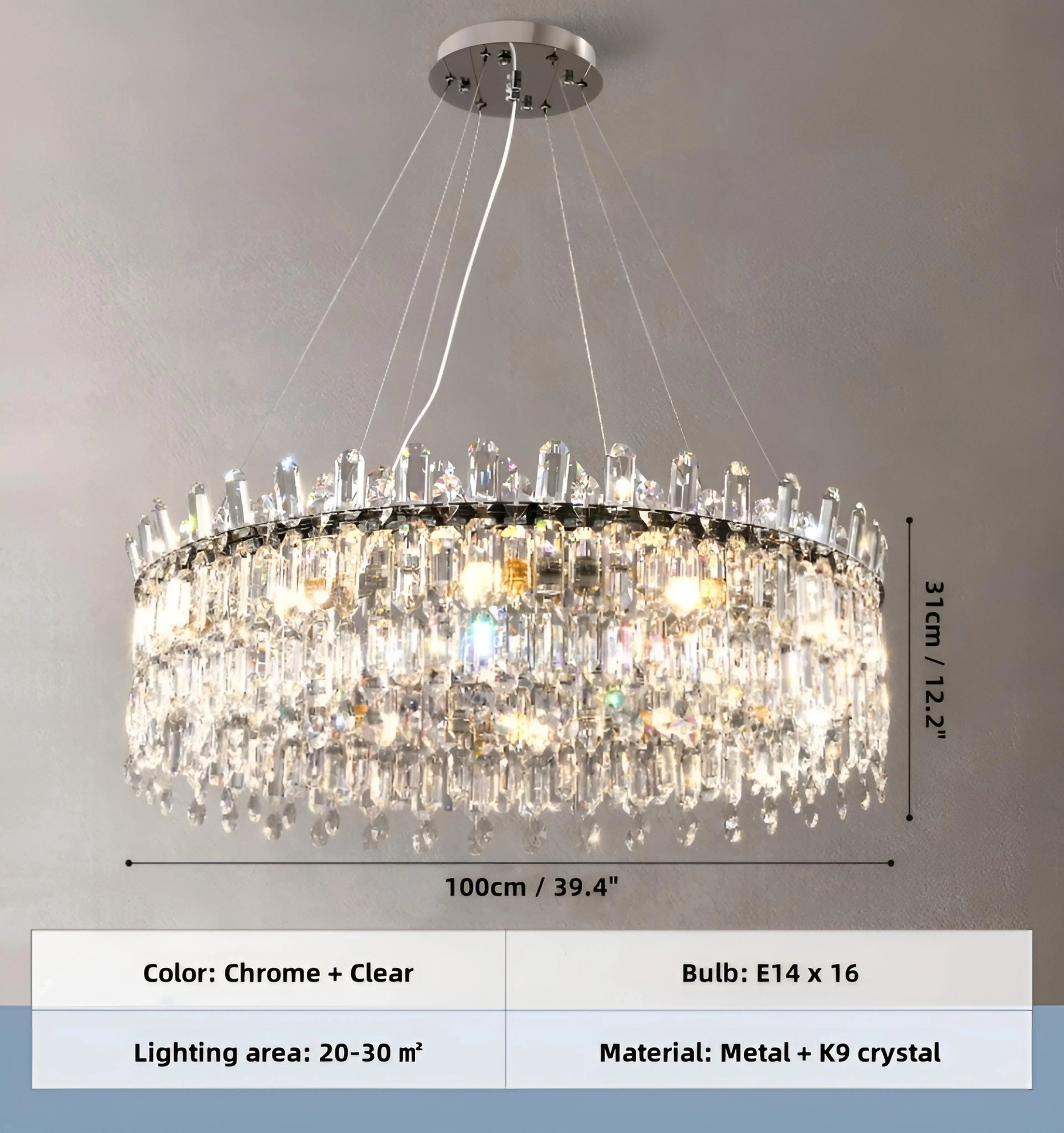 Chrome Clear - R100cm