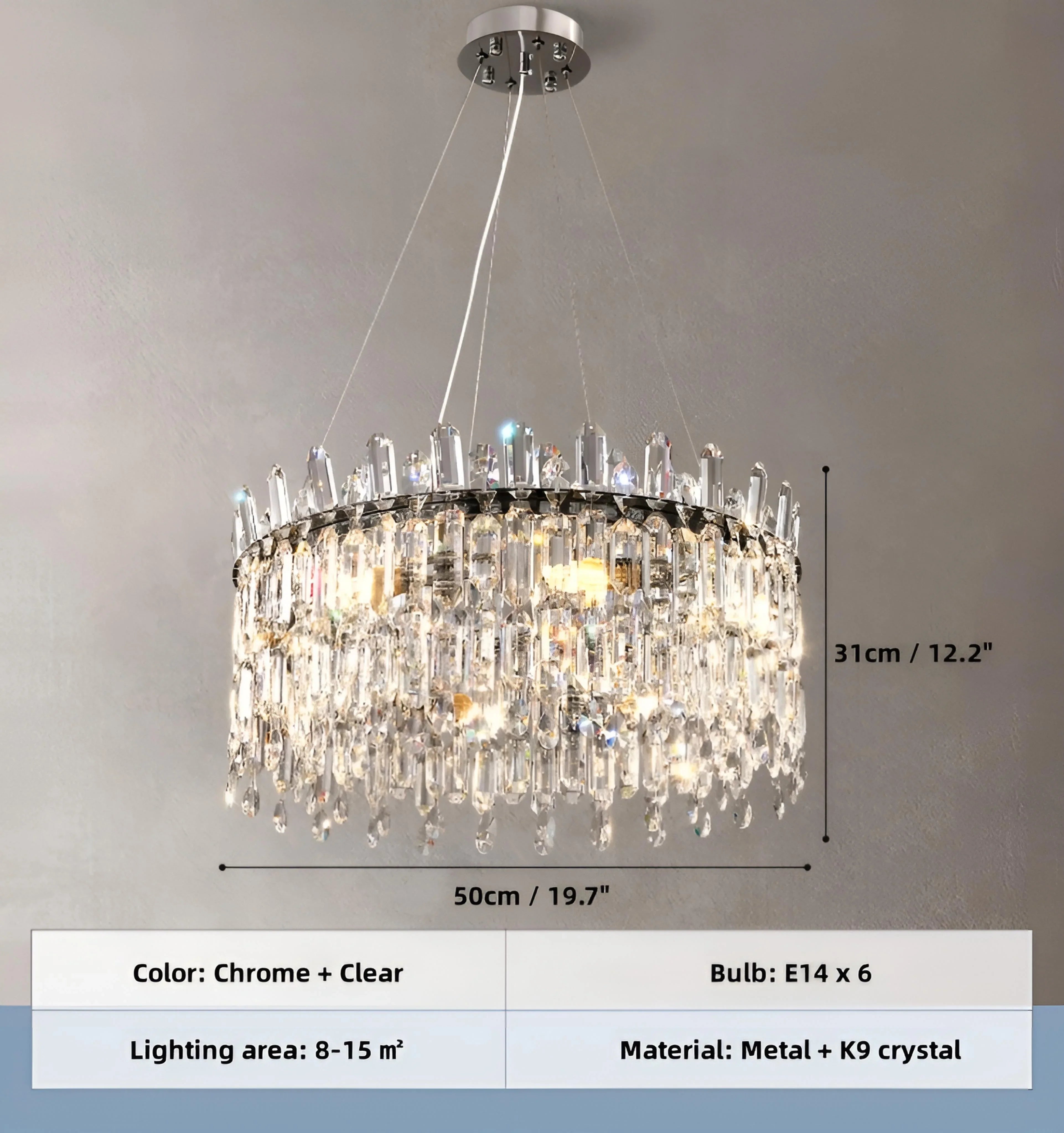 Chrome Clear - R50cm