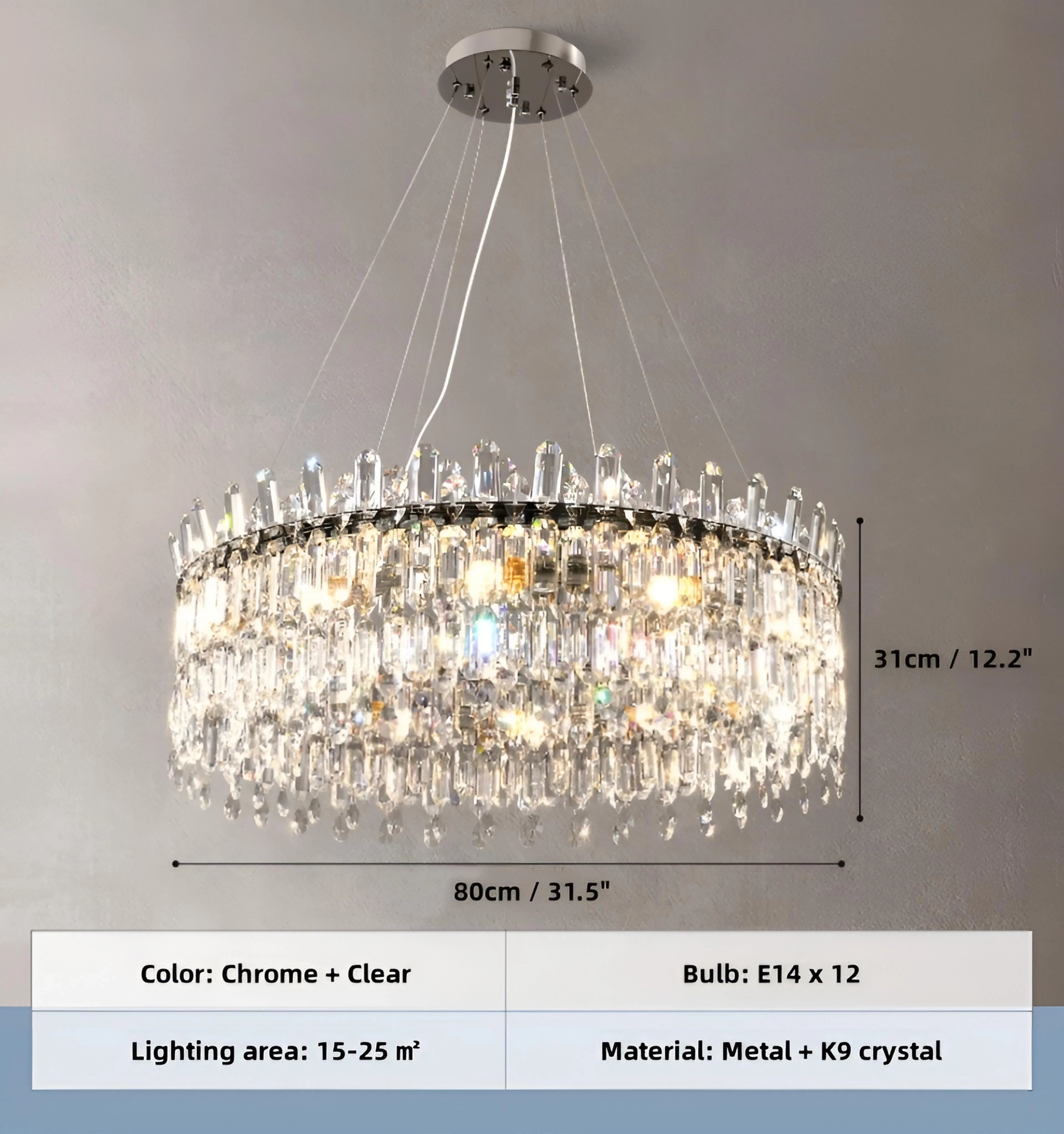 Chrome Clear - R80cm