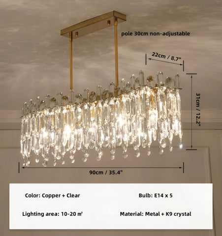 Copper Clear - L90cm