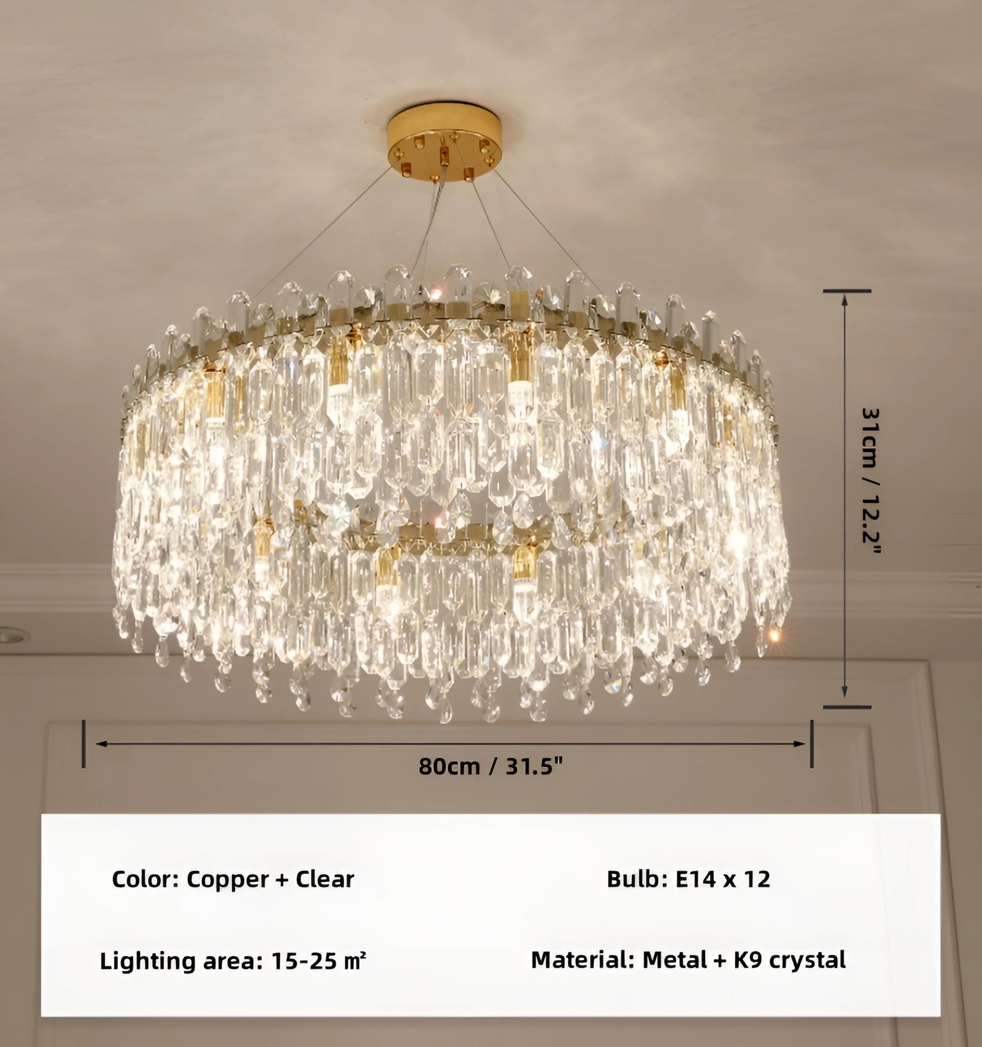 Copper Clear - R80cm
