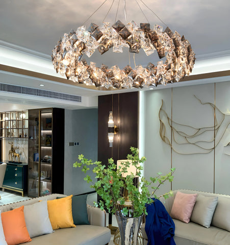 JONAS SCALE CRYSTAL CHANDELIER