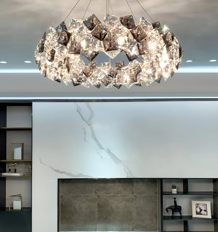 JONAS SCALE CRYSTAL CHANDELIER