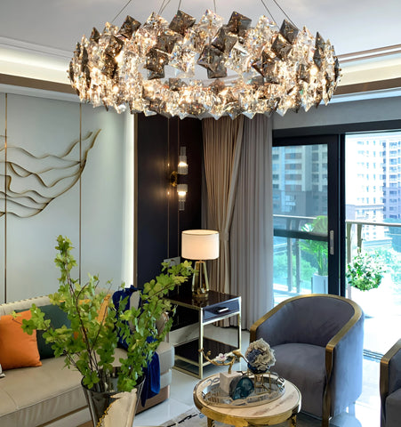 JONAS SCALE CRYSTAL CHANDELIER