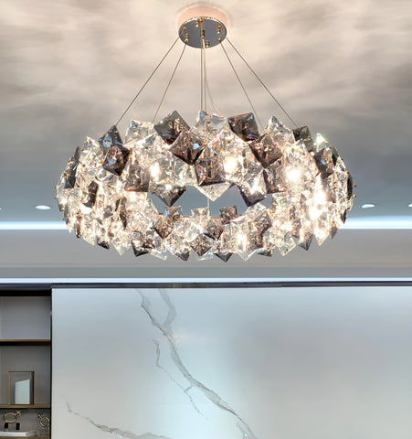 JONAS SCALE CRYSTAL CHANDELIER