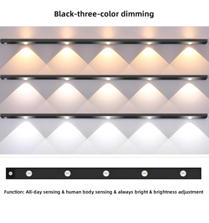 Motion Sensor Slim Light Bar (Cat's Eye) - Black