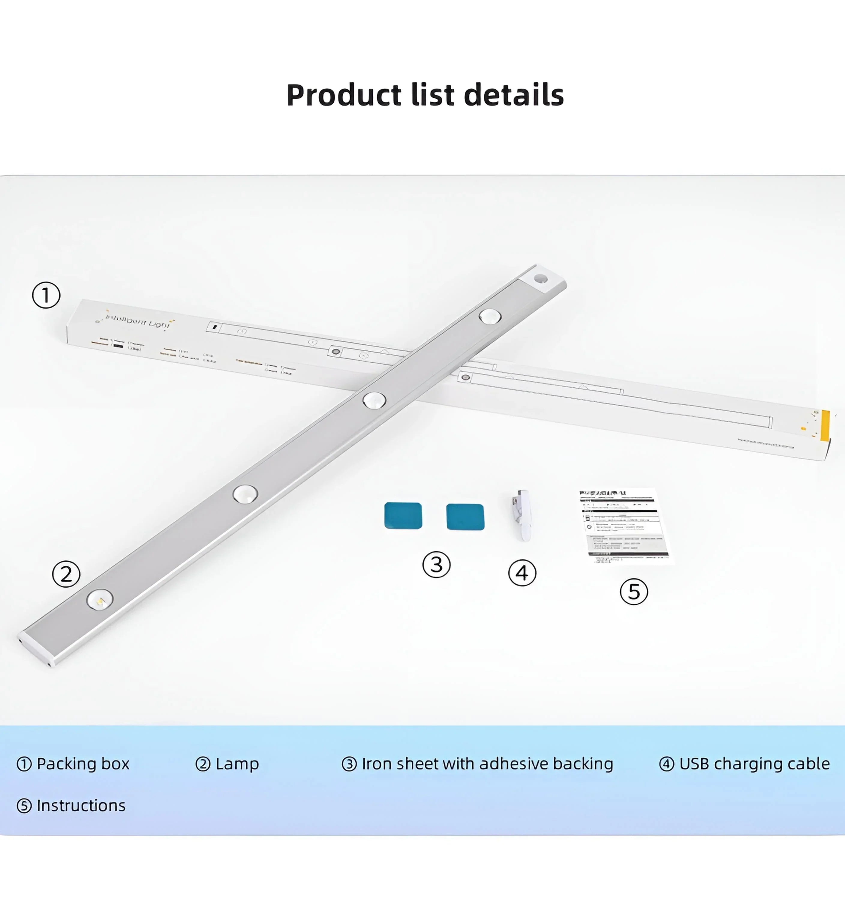 Motion Sensor Slim Cat Eye Light Bar