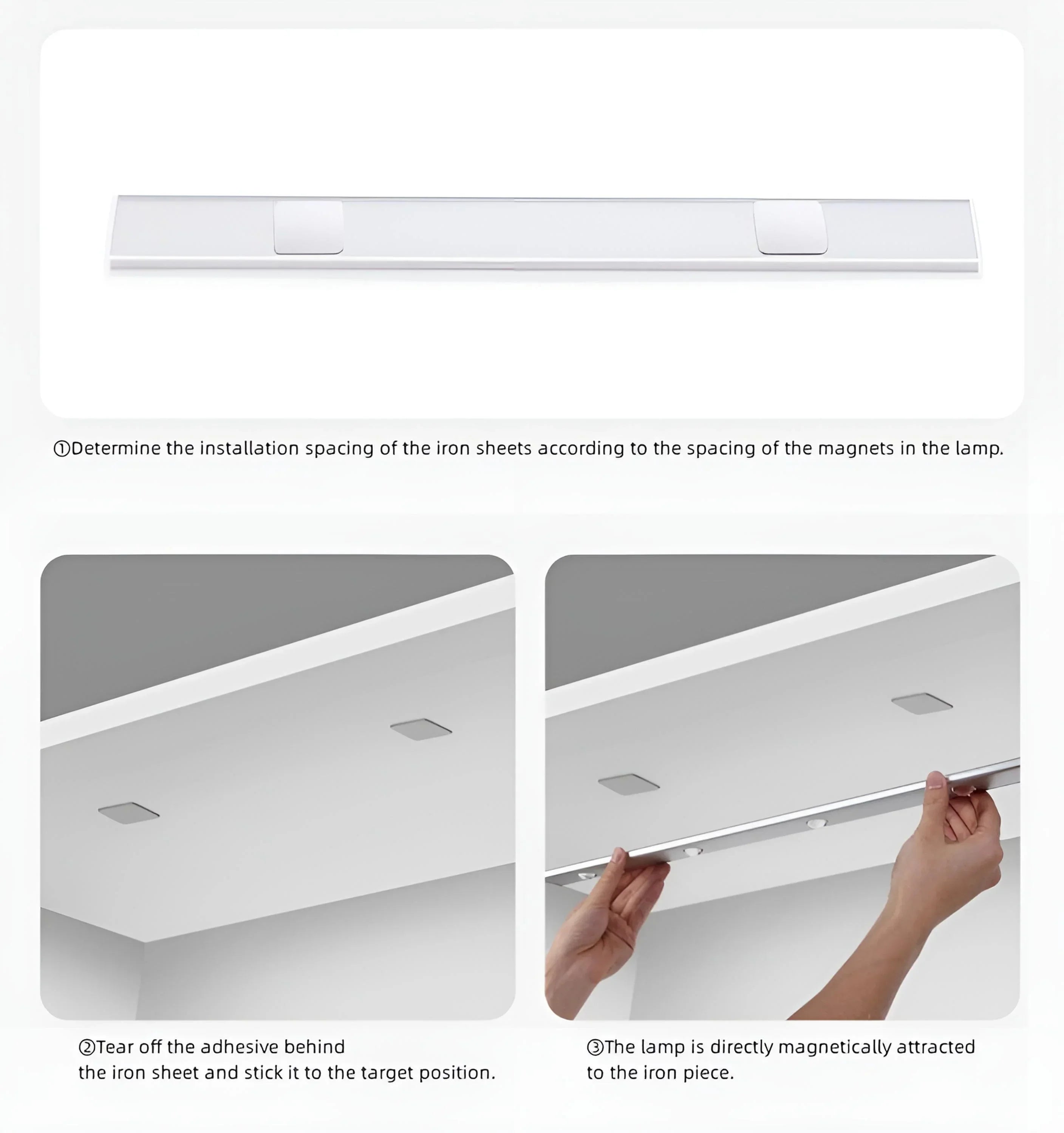 Motion Sensor Slim Cat Eye Light Bar