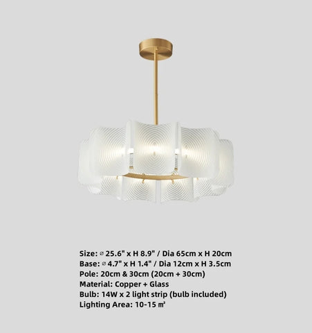Carlos Ripple Chandelier