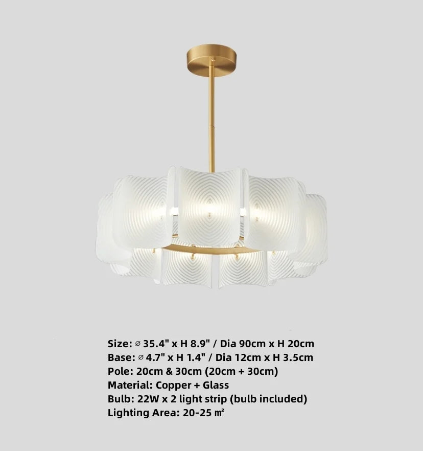 Carlos Ripple Chandelier