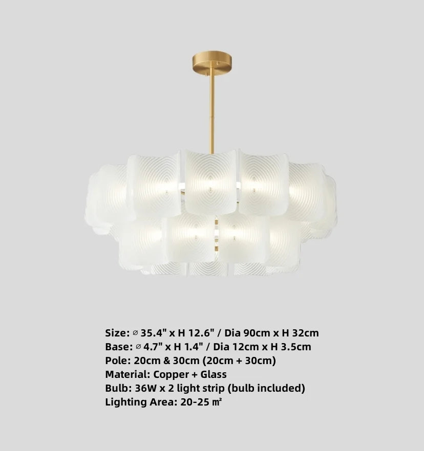 Carlos Ripple Chandelier